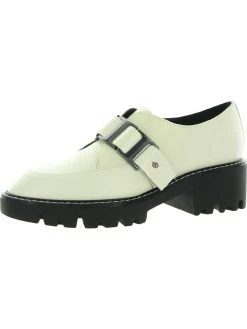 Donald J. Pliner Eames Womens Buckle Textured Loafers