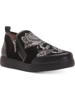 Donald J. Pliner Mylasp Womens Suede Embellished Slip-On Sneakers