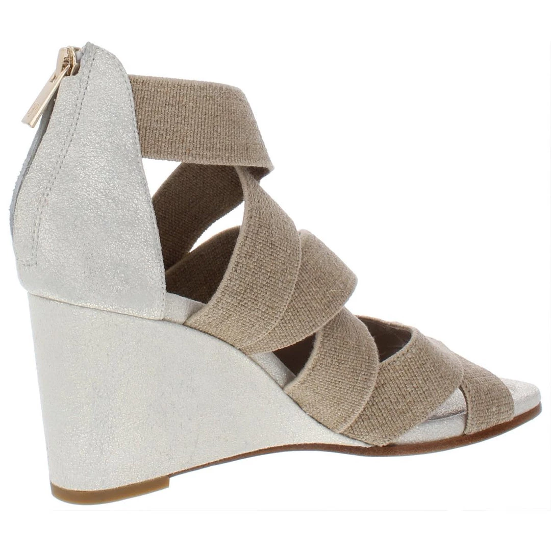 Donald J. Pliner Lelle Womens Metallic Leather Wedges 4 Donald J. Pliner Lelle Womens Metallic Leather Wedges - Image 2