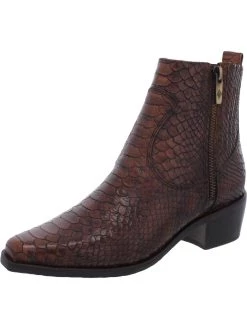 Donald J. Pliner Marisol Womens Leather Snake Print Ankle Boots