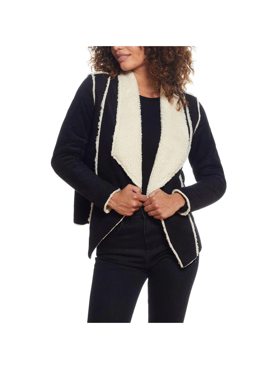 Weatherproof Vintage Womens Faux Suede Short Open Front 3 Weatherproof Vintage Womens Faux Suede Short Open Front