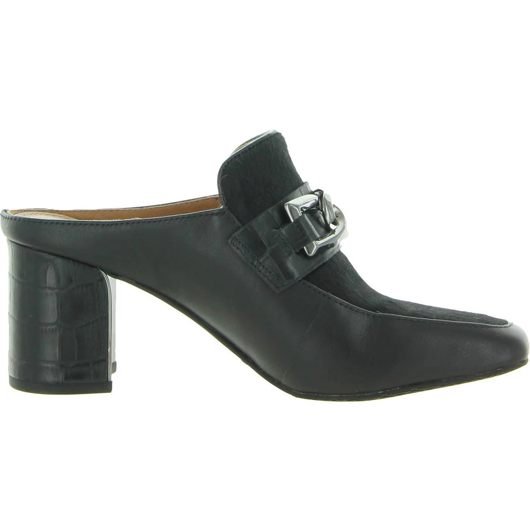 Donald J. Pliner CAAPE Womens Leather block hele Clogs 4 Donald J. Pliner CAAPE Womens Leather block hele Clogs - Image 2