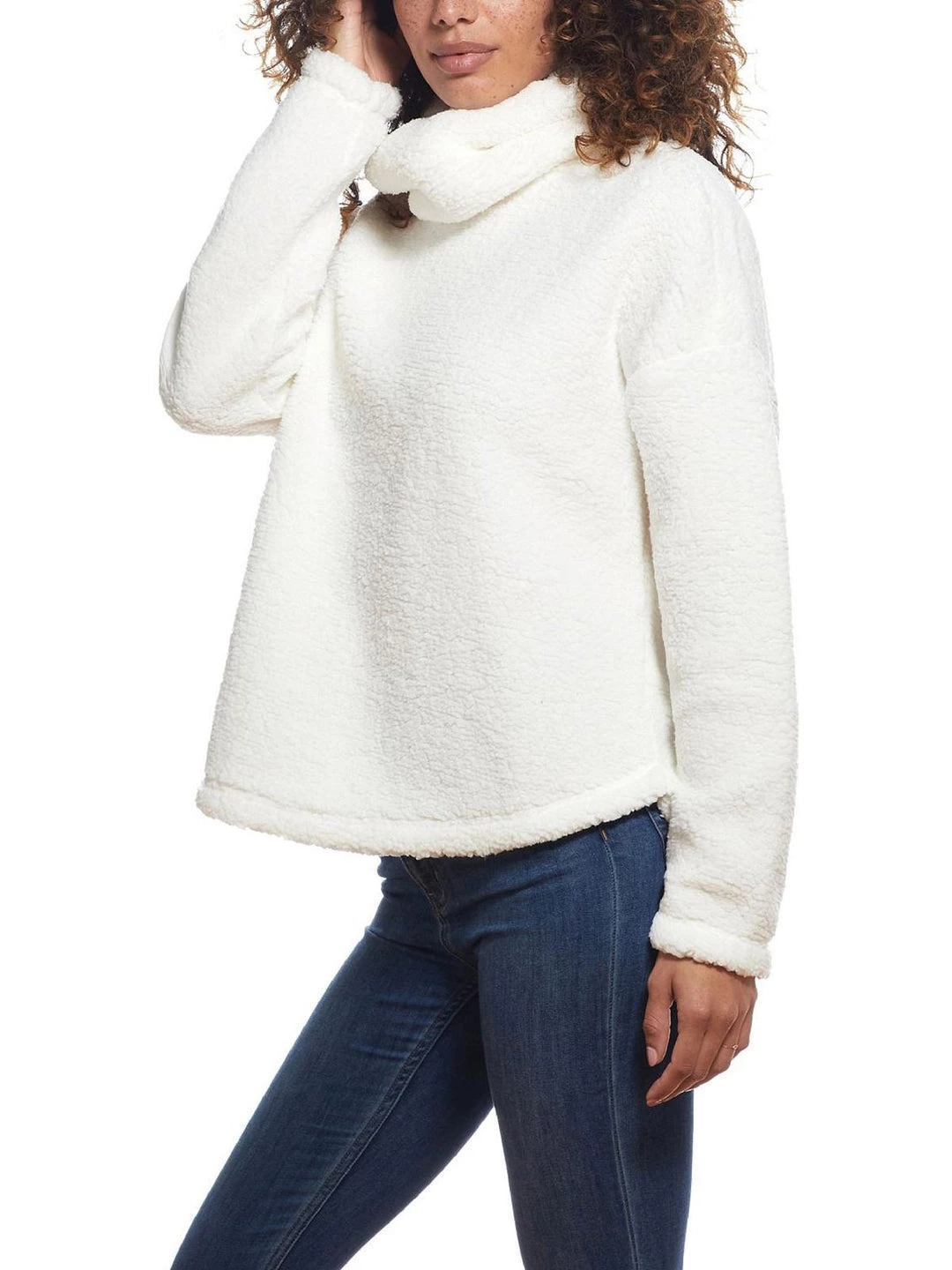 Weatherproof Vintage Womens Faux Fur Comfy Turtleneck Top 3 Weatherproof Vintage Womens Faux Fur Comfy Turtleneck Top