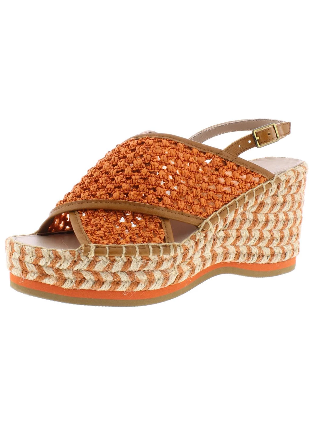 Donald J. Pliner Lotti Womens Raffia Slingback Wedge Sandals 3 Donald J. Pliner Lotti Womens Raffia Slingback Wedge Sandals
