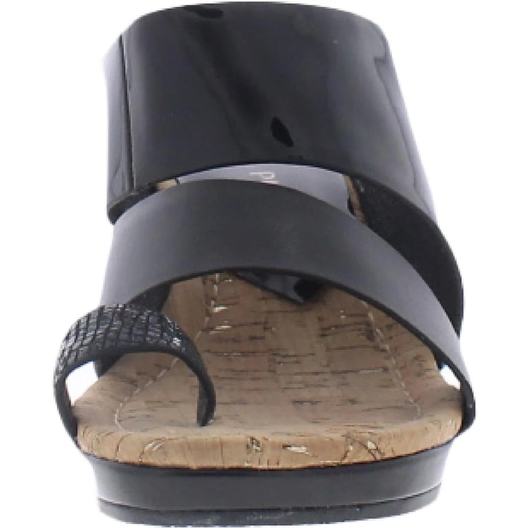 Donald J. Pliner Montce Womens Leather Patent Slide Sandals 5 Donald J. Pliner Montce Womens Leather Patent Slide Sandals - Image 3