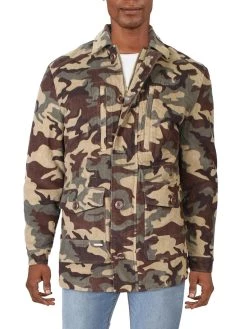 Weatherproof Vintage Mens Corduroy Camouflage Soft Shell Jacket