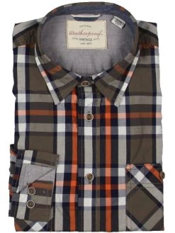 Weatherproof Vintage Mens Cotton Collared Button-Down Shirt