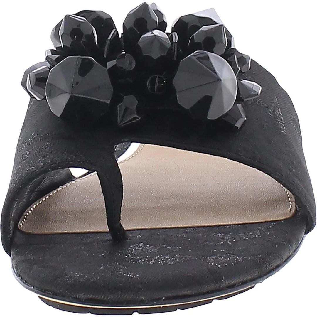 Donald J. Pliner Frances Womens Metallic Embellished Dress Sandals 4 Donald J. Pliner Frances Womens Metallic Embellished Dress Sandals - Image 2