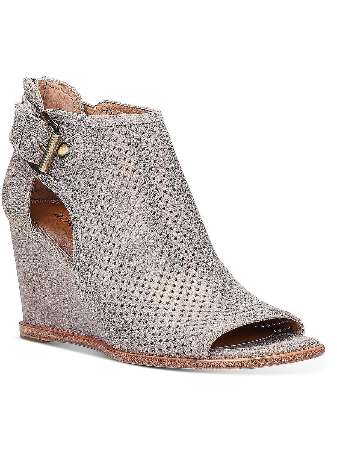 Donald J. Pliner Lottie Womens Zipper Peep toe Wedge Heels 3 Donald J. Pliner Lottie Womens Zipper Peep toe Wedge Heels