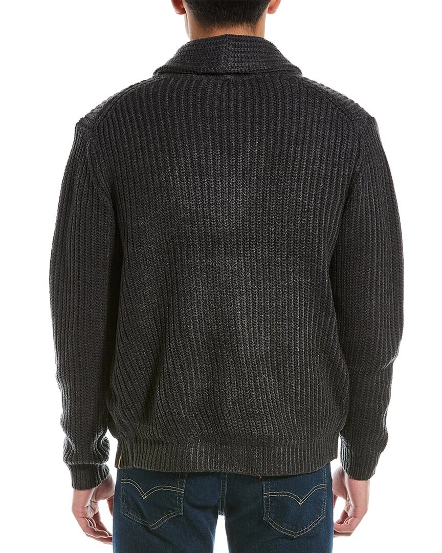 men WEATHERPROOF VINTAGE Chunky Shawl Collar Cardigan 4 men WEATHERPROOF VINTAGE Chunky Shawl Collar Cardigan - Image 2