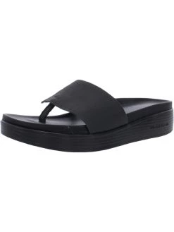 Donald J. Pliner Vachetta Womens Leather Platform Thong Sandals