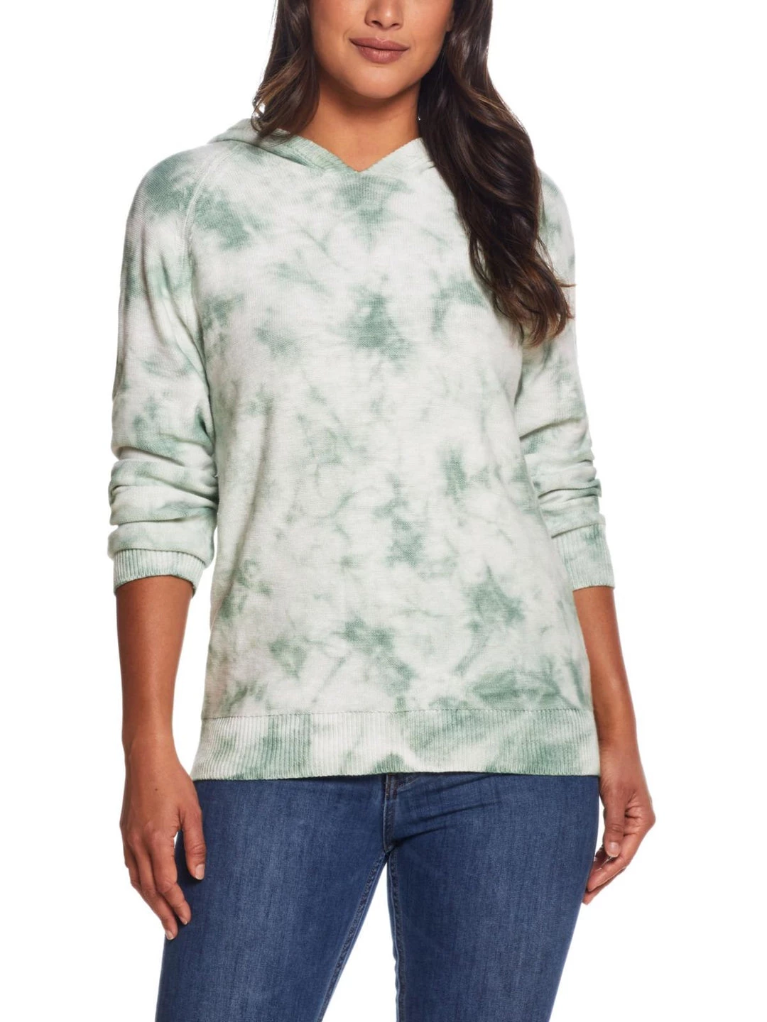 Weatherproof Vintage Womens Ribbed Trim Comfy Hooded Sweater 5 Weatherproof Vintage Womens Ribbed Trim Comfy Hooded Sweater - Image 3