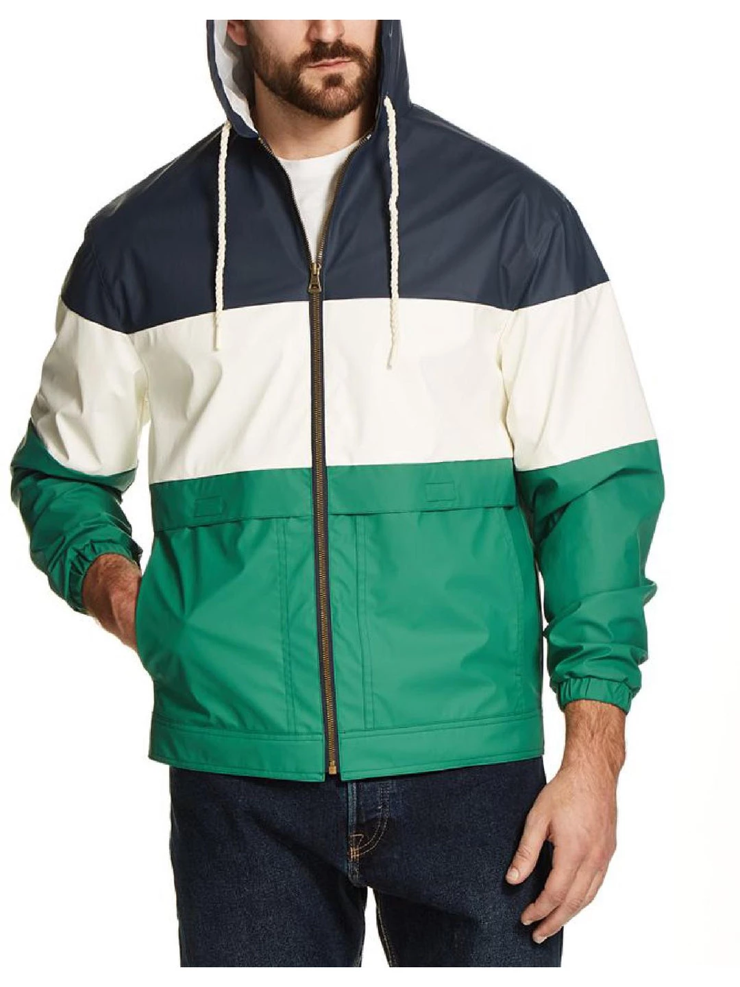 Weatherproof Vintage Mens Hooded Short Windbreaker Jacket 3 Weatherproof Vintage Mens Hooded Short Windbreaker Jacket