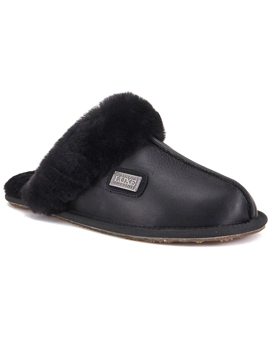 women Australia Luxe Collective Closed Mule Satin Sheepskin Slipper 4 women Australia Luxe Collective Closed Mule Satin Sheepskin Slipper - Image 2
