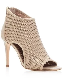 Donald J. Pliner Womens Open-Toe Metallic Pumps