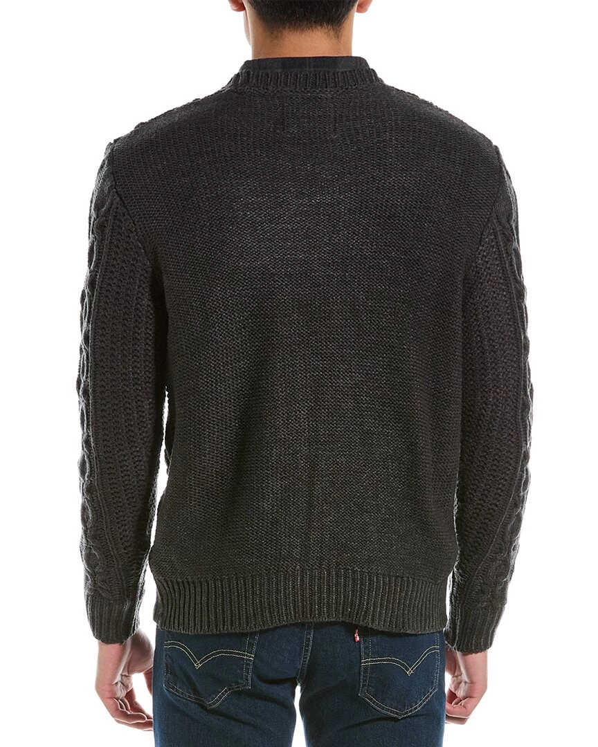 men WEATHERPROOF VINTAGE Cable Top Crewneck Sweater 4 men WEATHERPROOF VINTAGE Cable Top Crewneck Sweater - Image 2