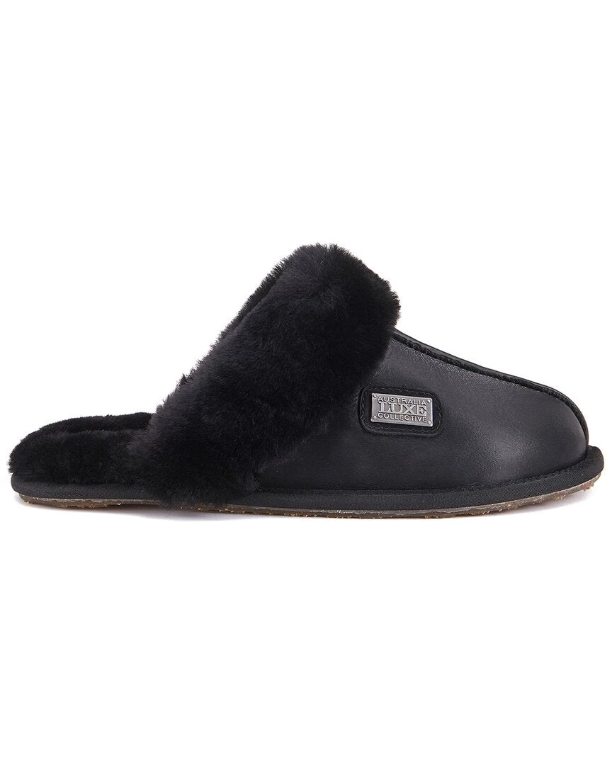 women Australia Luxe Collective Closed Mule Satin Sheepskin Slipper 3 women Australia Luxe Collective Closed Mule Satin Sheepskin Slipper
