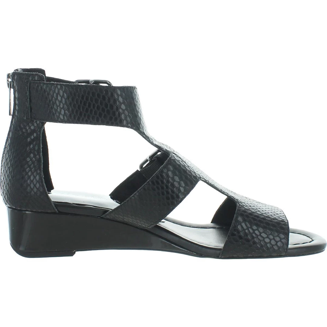 Donald J. Pliner Olive Womens Leather Buckle Wedge Sandals 5 Donald J. Pliner Olive Womens Leather Buckle Wedge Sandals - Image 3