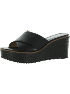 Donald J. Pliner Ideal Womens Leather Patent Slide Sandals