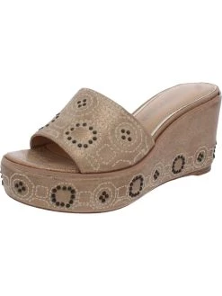 Donald J. Pliner Indie Womens Slip On Wedge Mule Sandals
