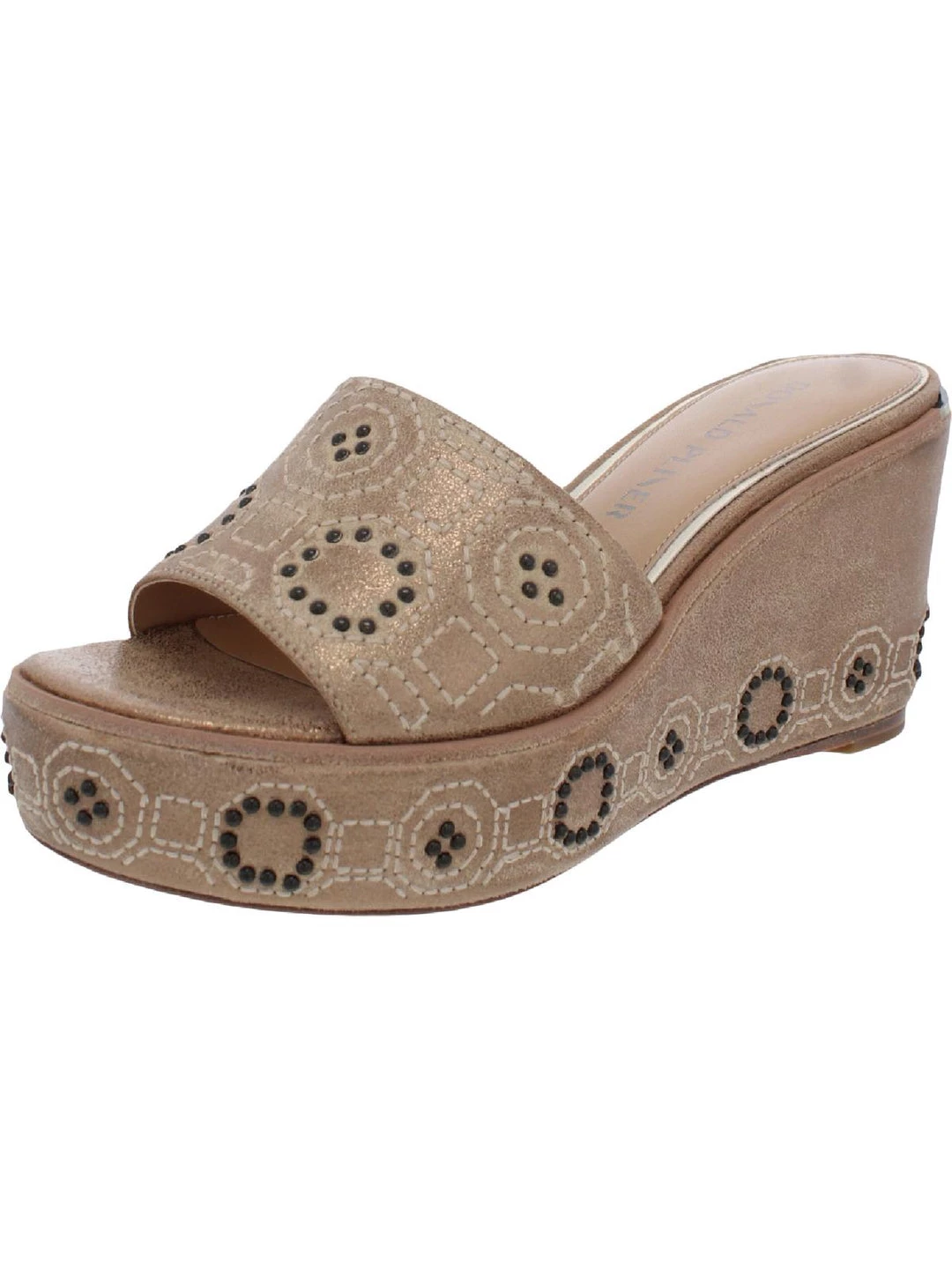 Donald J. Pliner Indie Womens Slip On Wedge Mule Sandals 3 Donald J. Pliner Indie Womens Slip On Wedge Mule Sandals