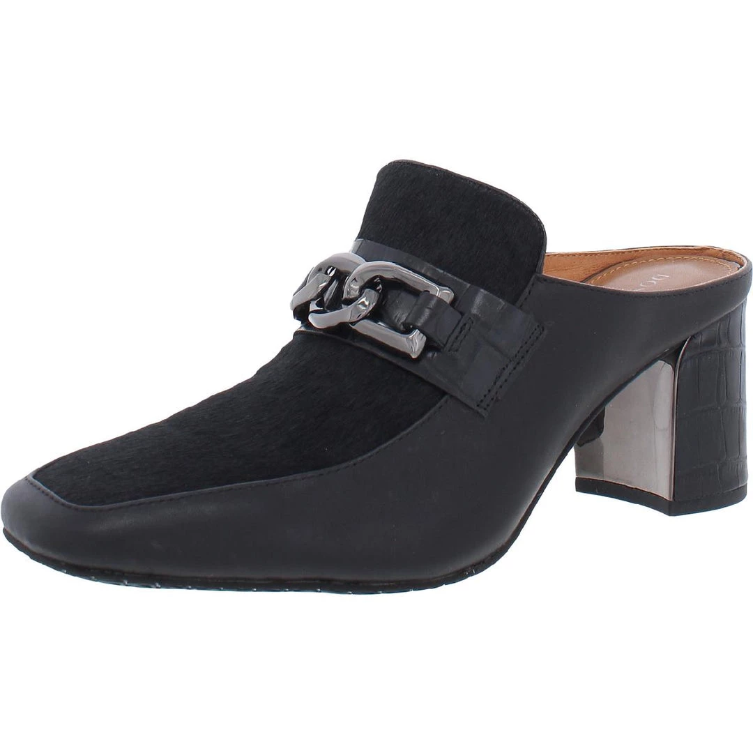 Donald J. Pliner Caape Womens Leather Calf Hair Mules 4 Donald J. Pliner Caape Womens Leather Calf Hair Mules - Image 2