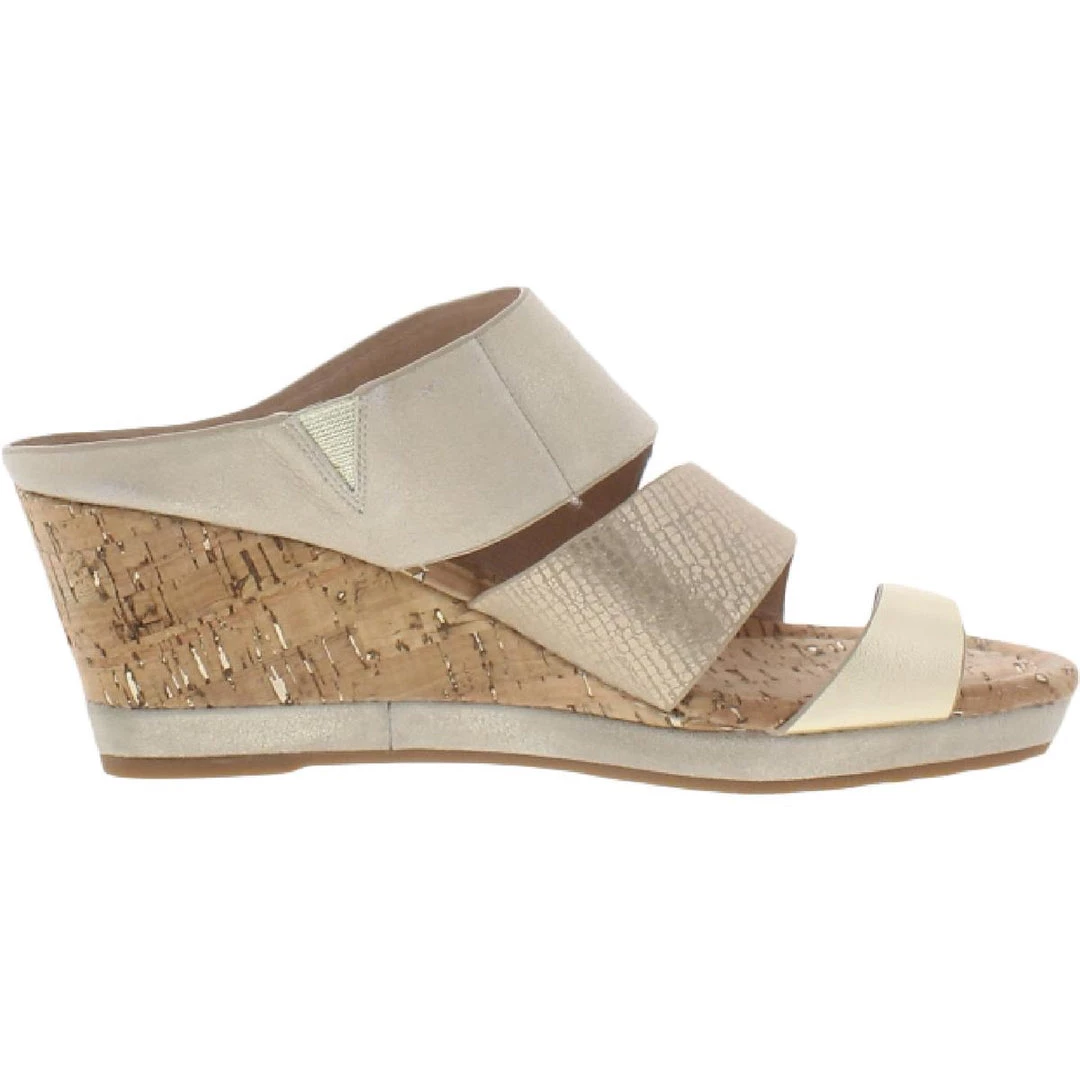 Donald J. Pliner Womens Leather Embossed Slide Sandals 4 Donald J. Pliner Womens Leather Embossed Slide Sandals - Image 2