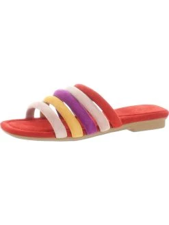 Donald J. Pliner Kip Womens Suede Slip On Flat Sandals