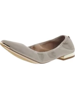 Donald J. Pliner Ramon Womens Pointed-Toe Slip-On Ballet Flats