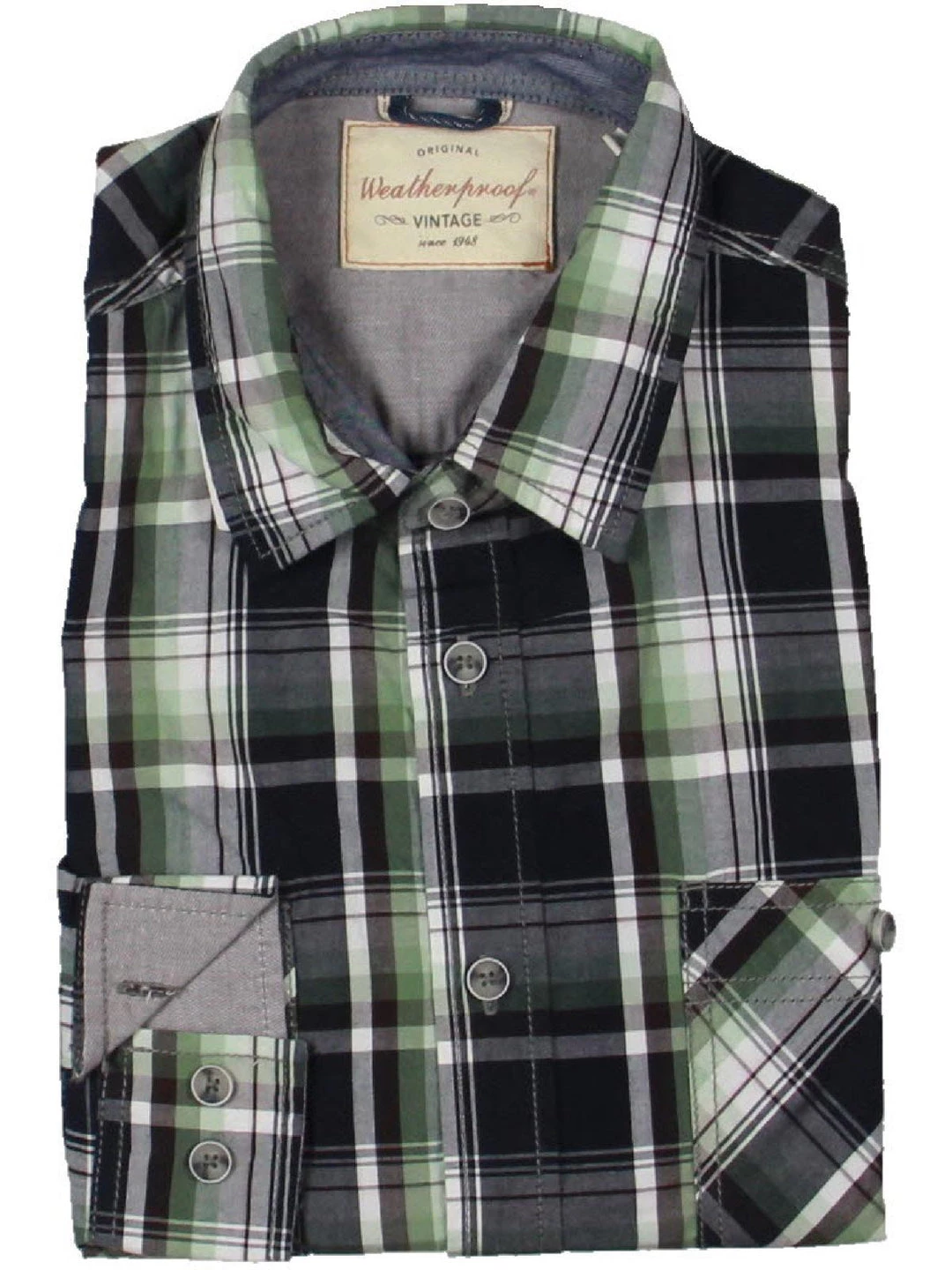 Weatherproof Vintage Mens Cotton Collared Button-Down Shirt 6 Weatherproof Vintage Mens Cotton Collared Button-Down Shirt - Image 4