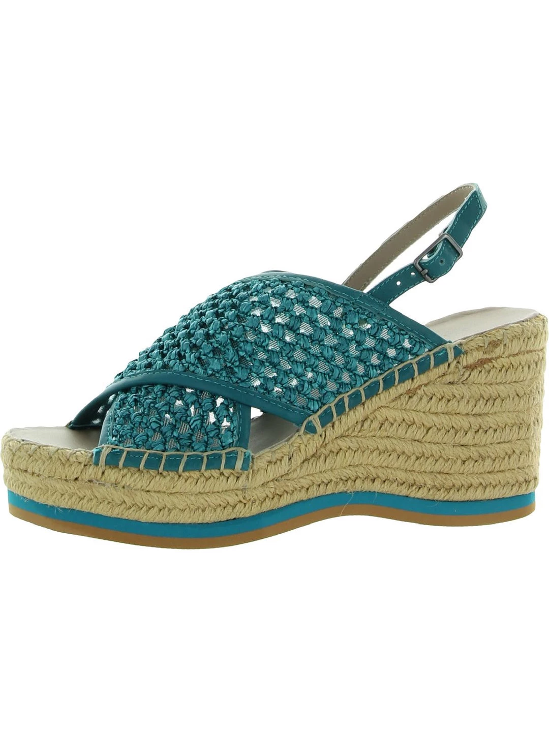 Donald J. Pliner Lotti Womens Raffia Slingback Wedge Sandals 5 Donald J. Pliner Lotti Womens Raffia Slingback Wedge Sandals - Image 3