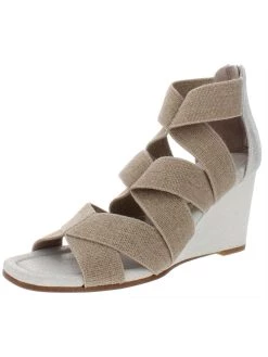 Donald J. Pliner Lelle Womens Metallic Leather Wedges