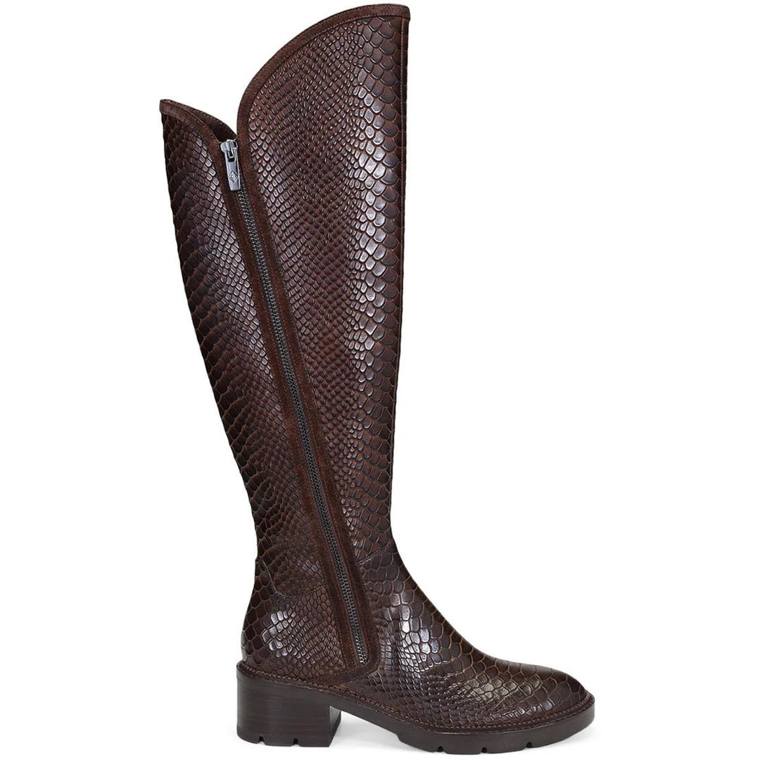 Donald J. Pliner Soffie Womens Leather Embossed Knee-High Boots 3 Donald J. Pliner Soffie Womens Leather Embossed Knee-High Boots - Image 2