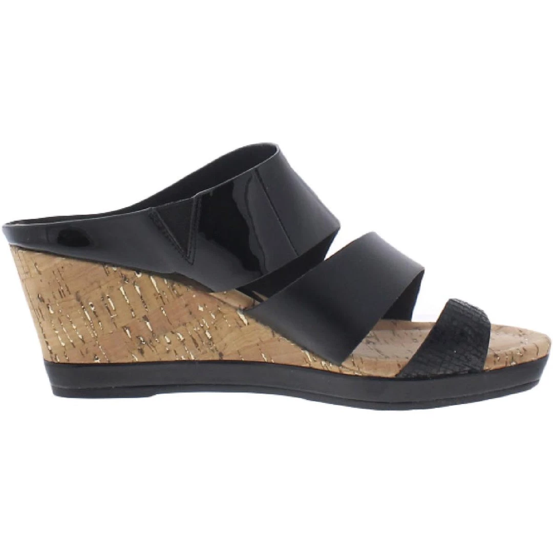 Donald J. Pliner Montce Womens Leather Patent Slide Sandals 4 Donald J. Pliner Montce Womens Leather Patent Slide Sandals - Image 2