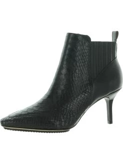 Donald J. Pliner Willimus Womens Snake Print Heel Ankle Boots