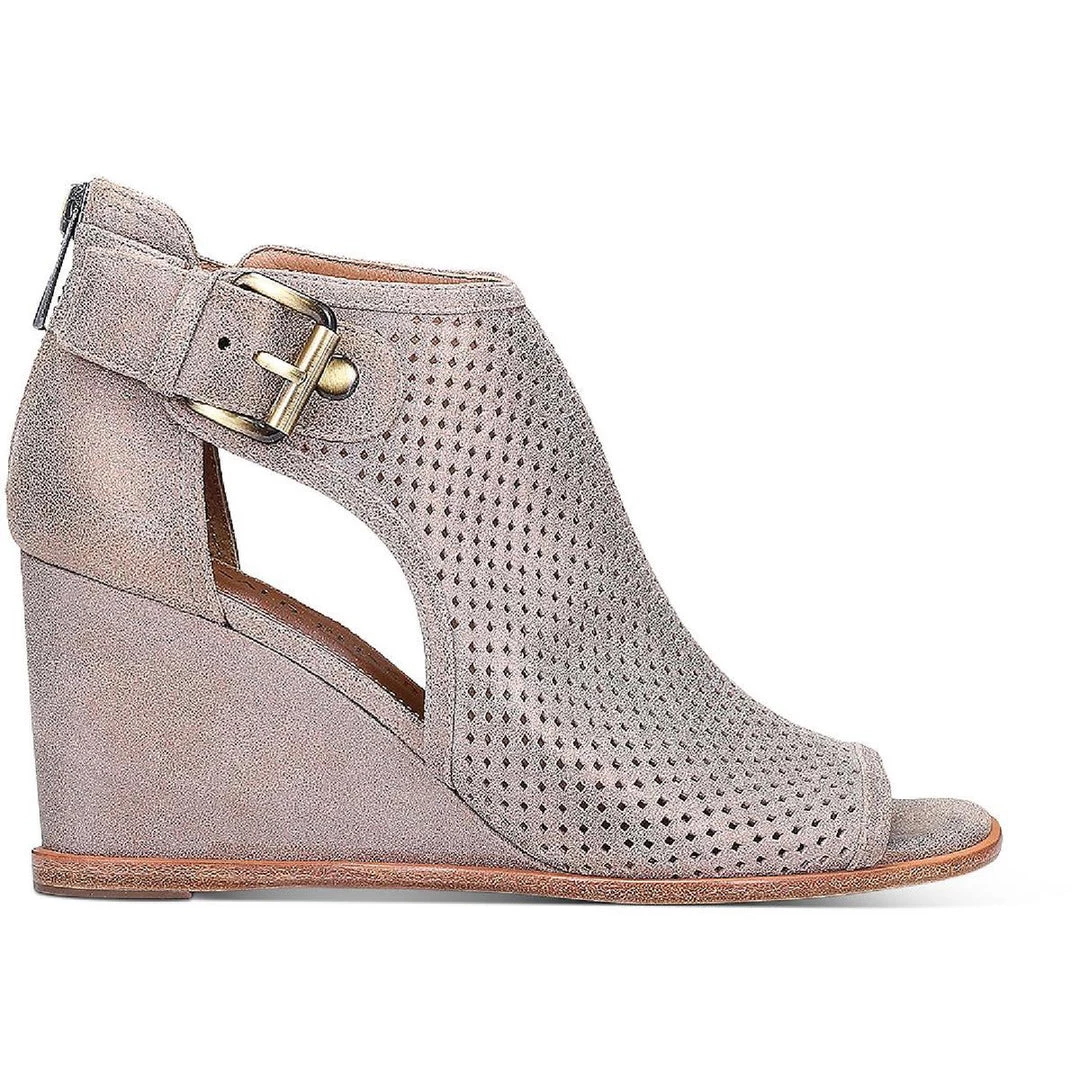 Donald J. Pliner Lottie Womens Zipper Peep toe Wedge Heels 4 Donald J. Pliner Lottie Womens Zipper Peep toe Wedge Heels - Image 2