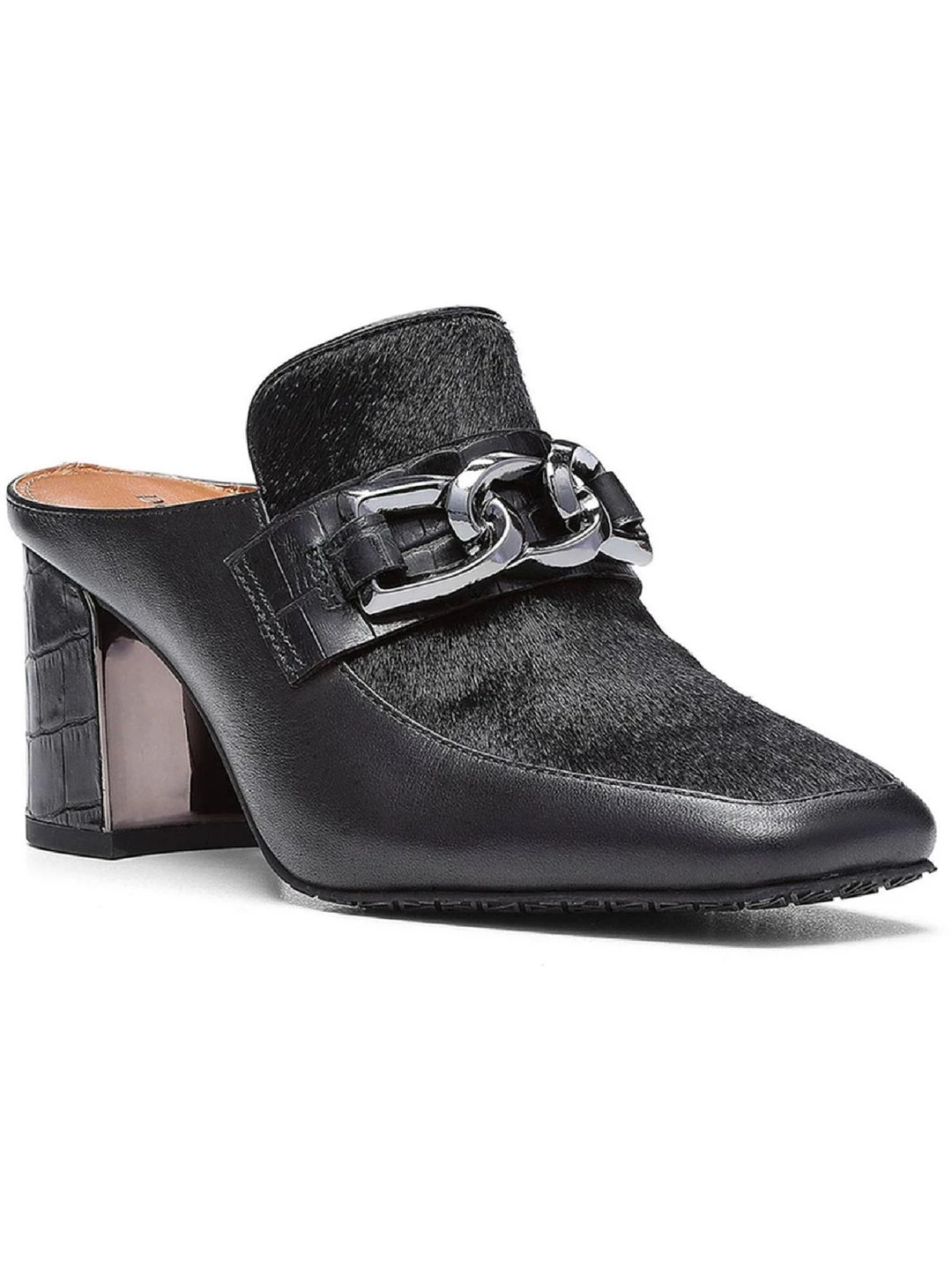 Donald J. Pliner Caape Womens Leather Calf Hair Mules 3 Donald J. Pliner Caape Womens Leather Calf Hair Mules